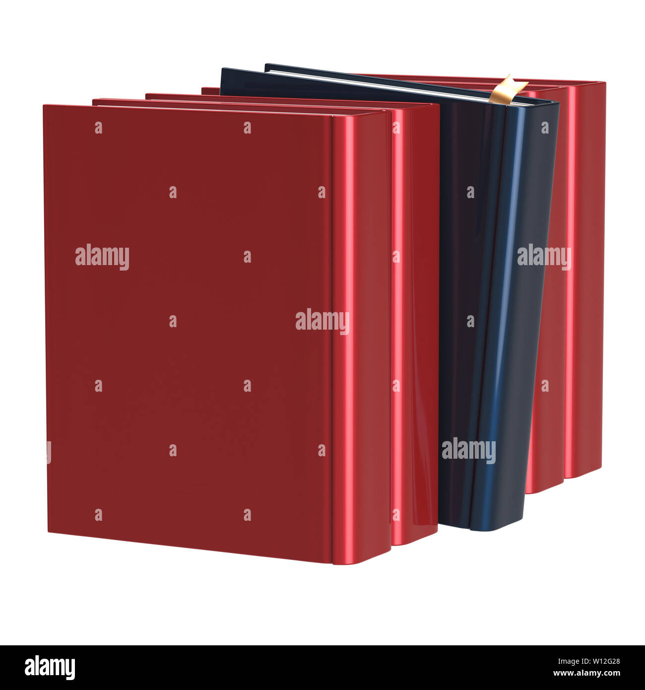 Red books row one black selected choosing leadership take answer blank ...