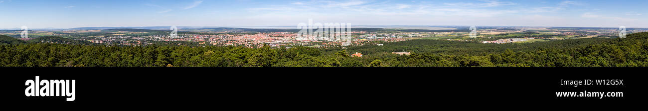 Total panorama of Sopron, Hungary. Shot at the time of Volt Festival Fesztival on June 29 2019. Stock Photo