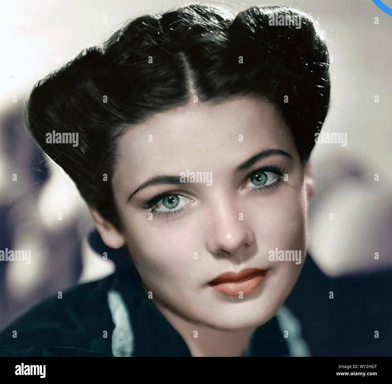 GENE TIERNEY (1920-1991) American film actress about  1940 Stock Photo
