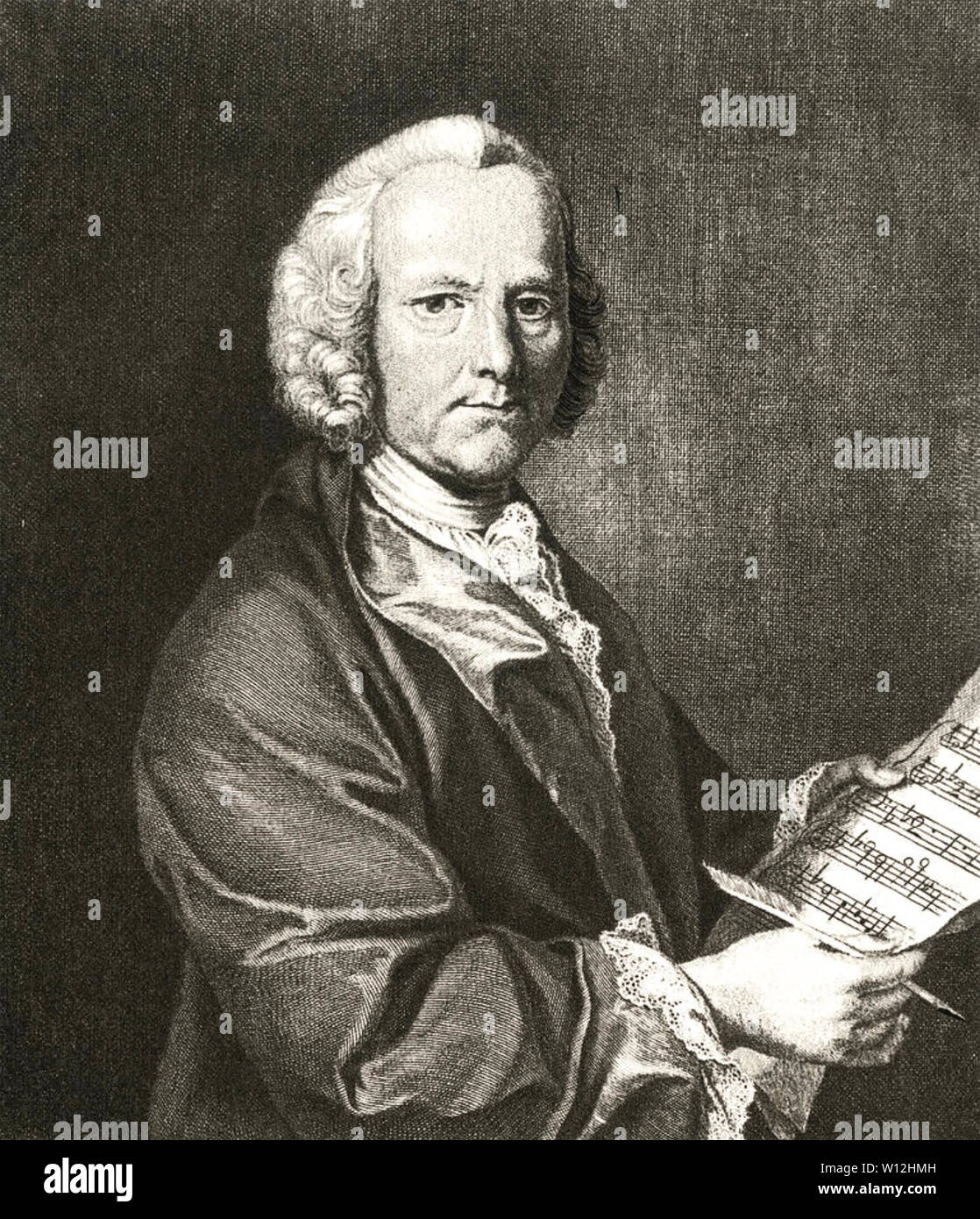 WILLEM de FESCH  (1687-1761)  Dutch composer and violinist Stock Photo