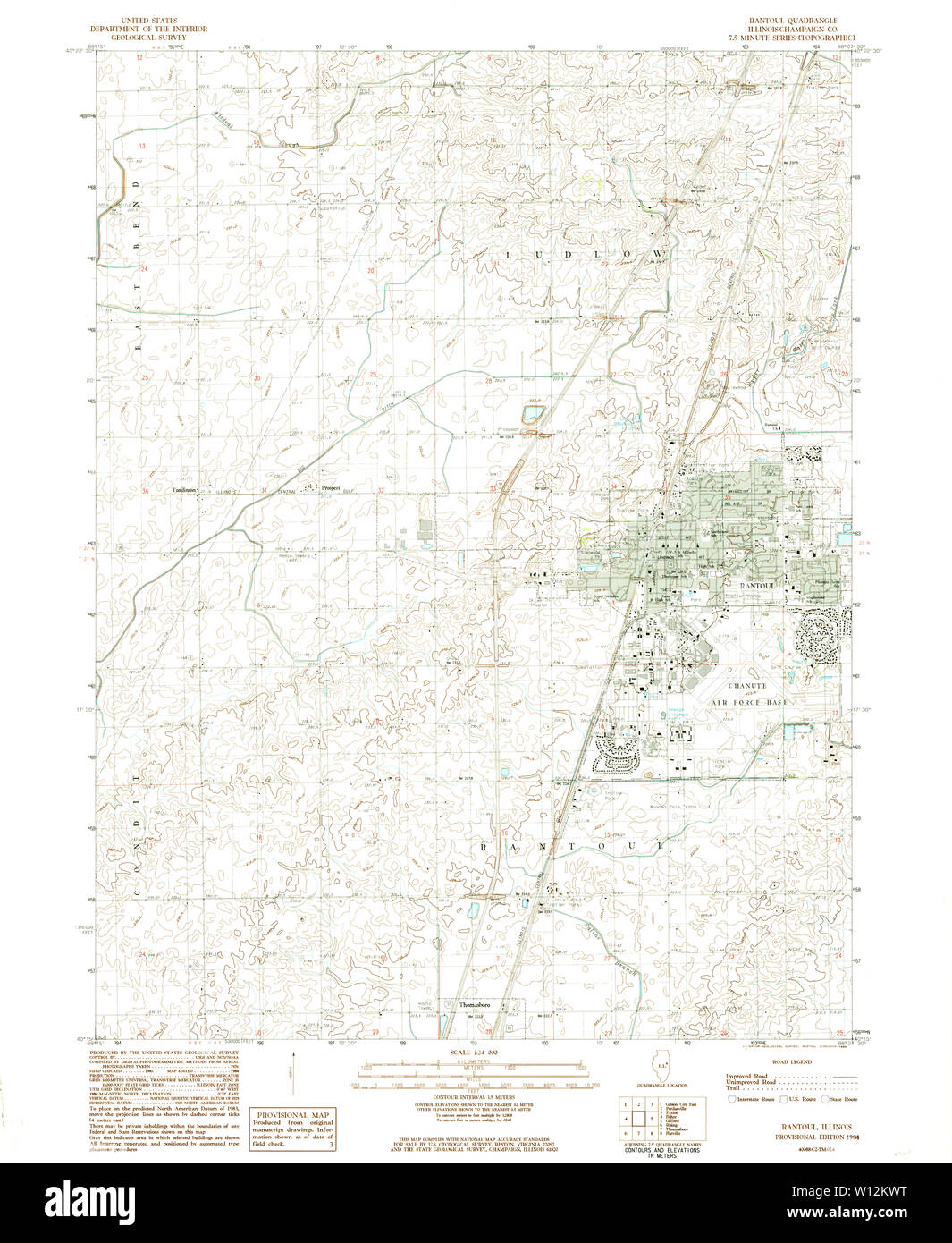 Rantoul illinois map hires stock photography and images Alamy