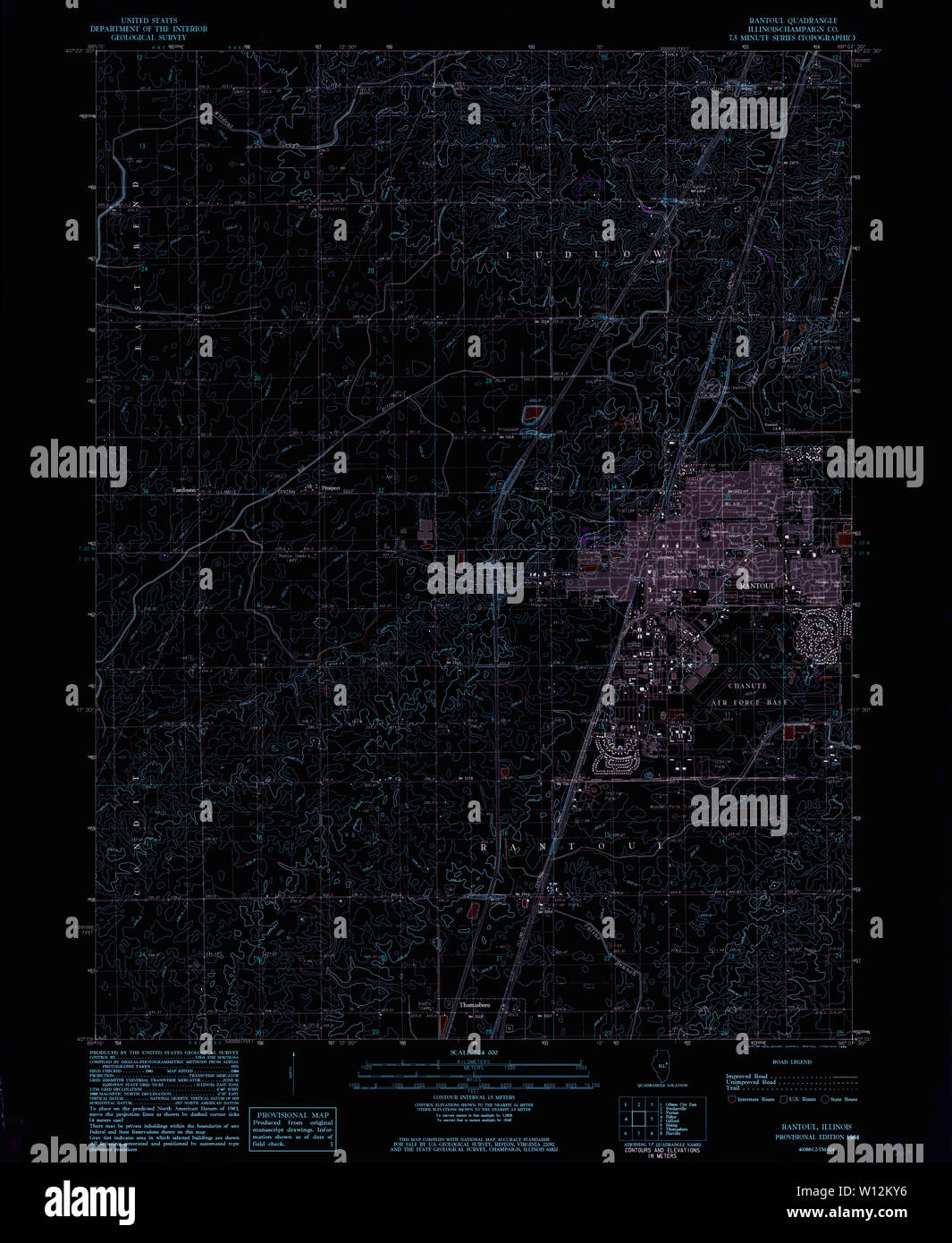 Rantoul illinois map hires stock photography and images Alamy