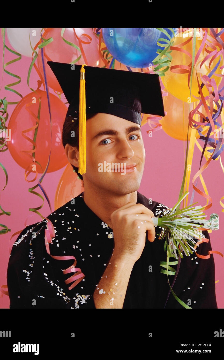 Black student with balloons hi-res stock photography and images - Alamy