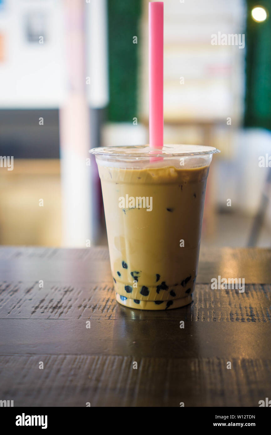 Bubble tea boba milk dessert hi-res stock photography and images - Alamy