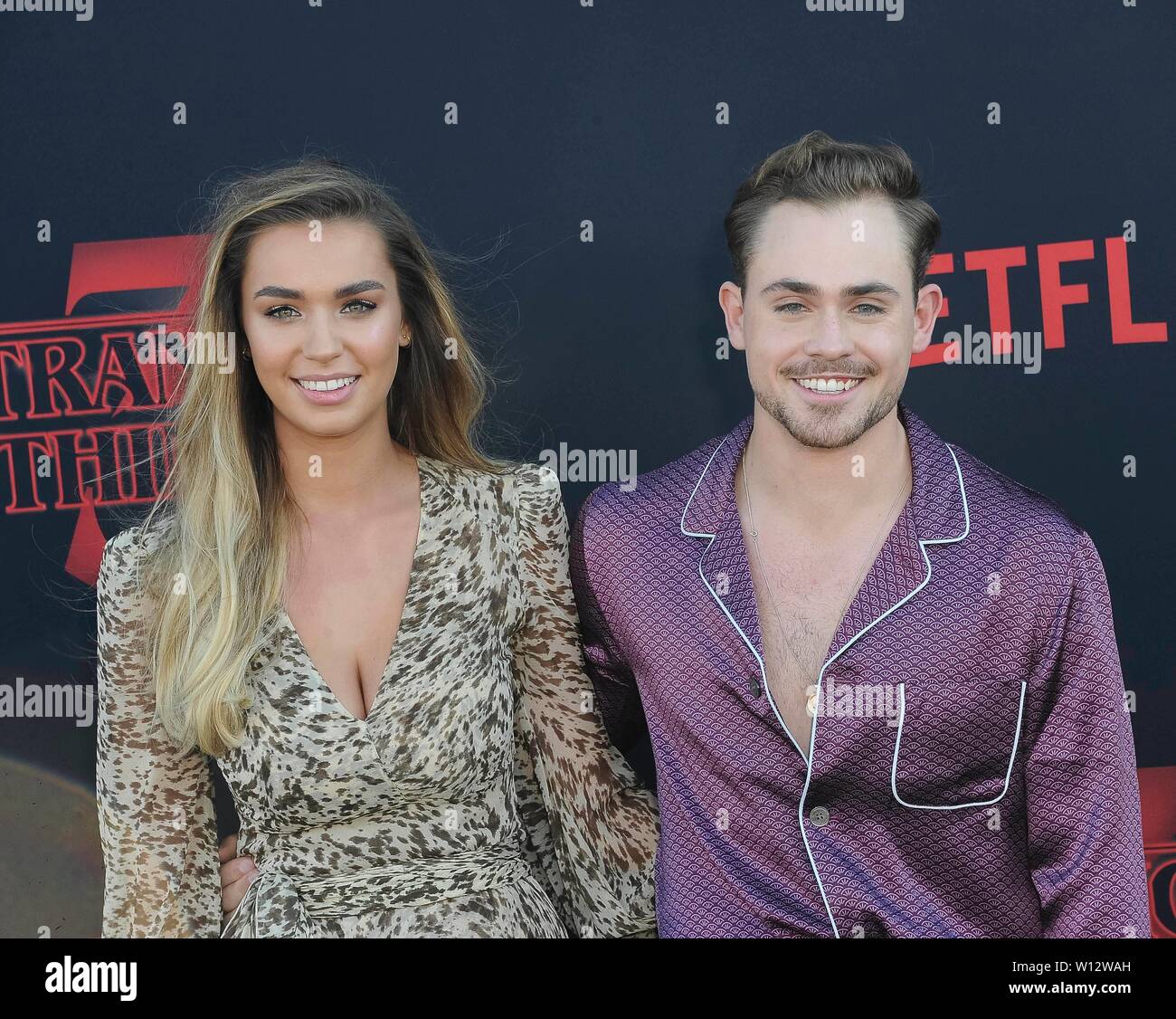 Liv Pollock and Dacre Montgomery attend the 'Stranger Things' Season 3