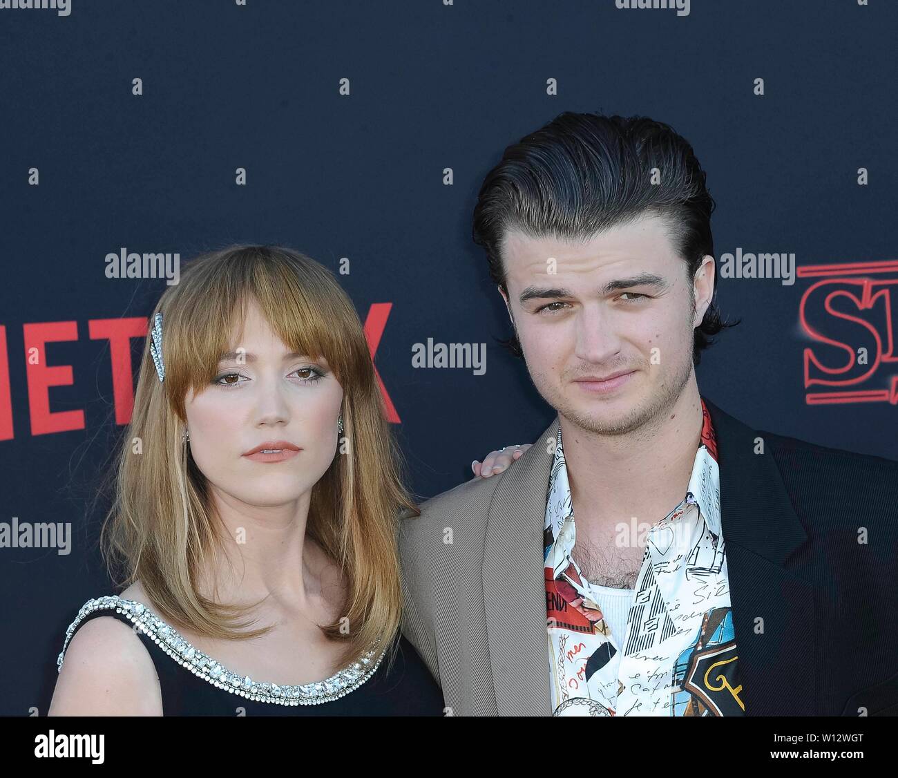 maika-monroe-and-joe-keery-attend-the-stranger-things-season-3-world