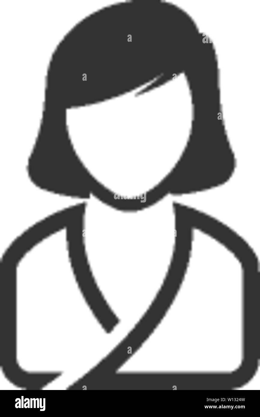 Woman spa client icon in single grey color Stock Vector Image & Art - Alamy