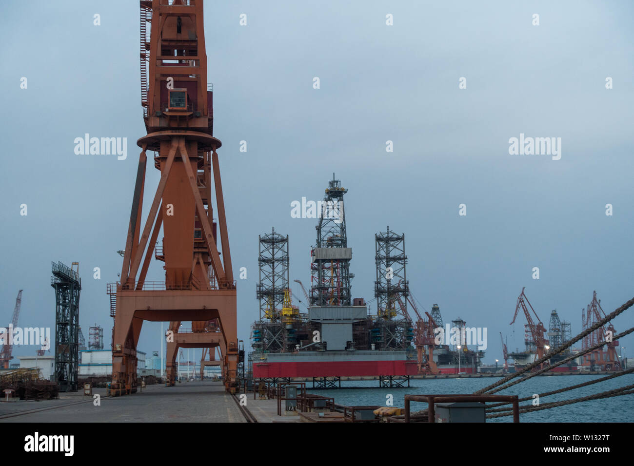 Shipbuilding industrial base Stock Photo Alamy