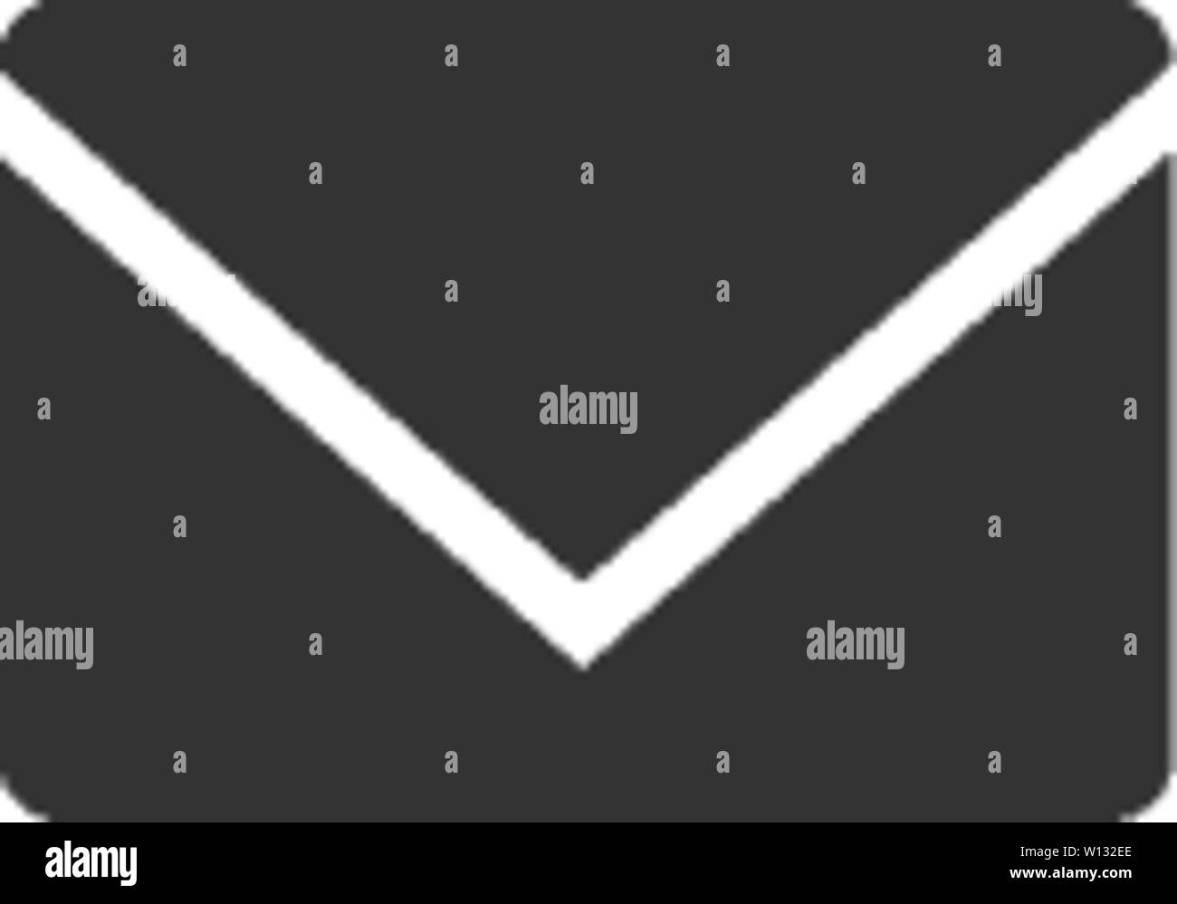 Envelope icon in single grey color. Mail email message communication ...