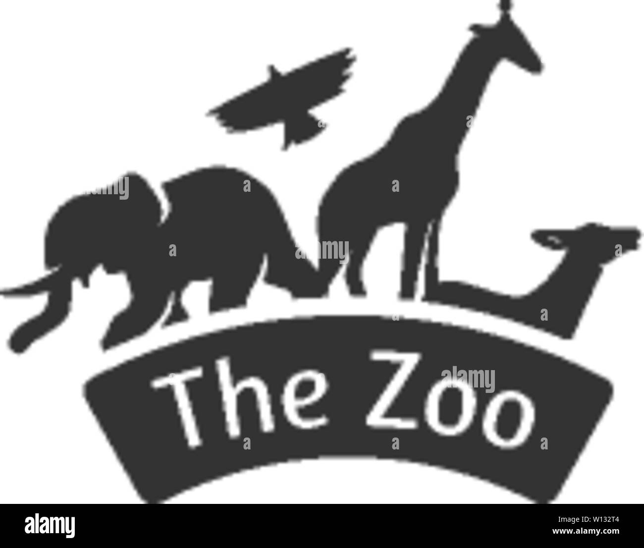 Zoo Gate Icon In Single Grey Color Animal Jungle Park Safari Stock 