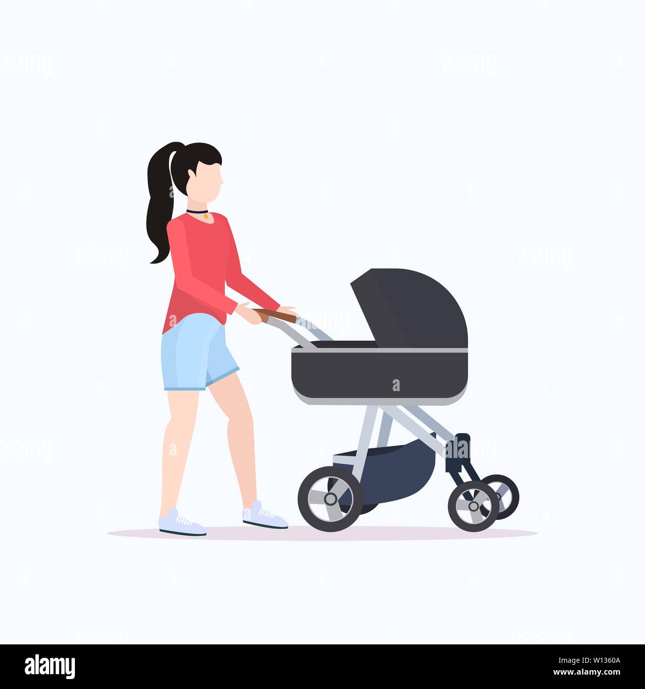 flat stroller newborn
