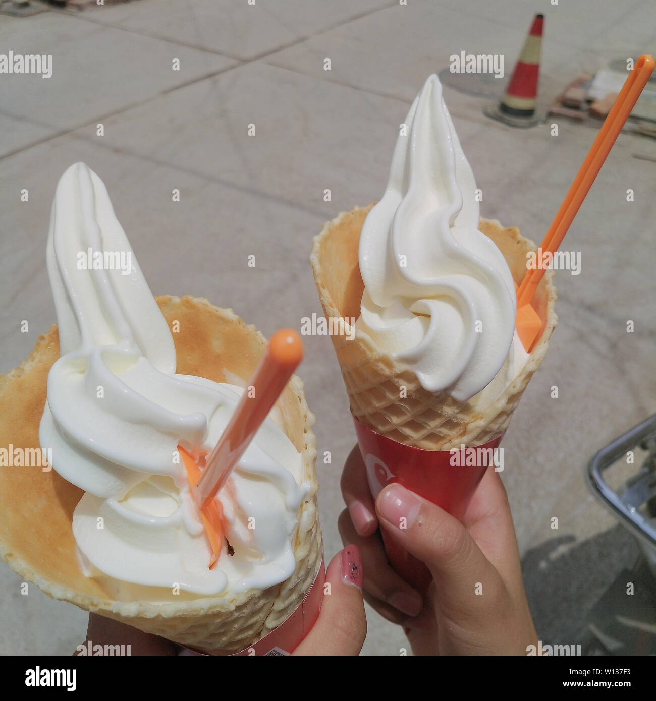 Big Mac cream ice cream cream cream cream cream Stock Photo Alamy