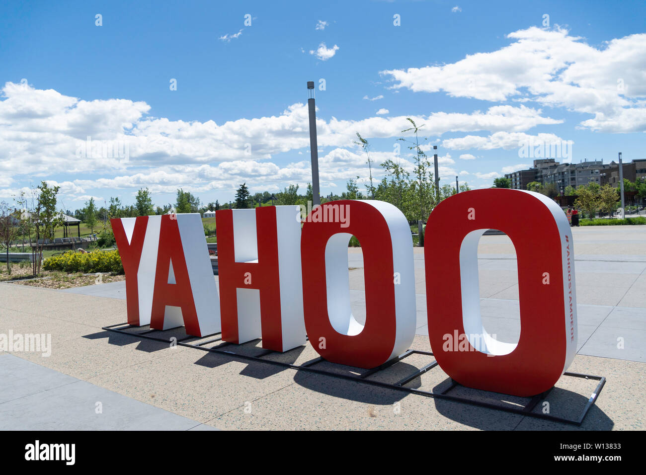 June 29 2019 - Calgary, Alberta, Canada - Calgary Stampede Signs and displays around the city of Calgary Stock Photo