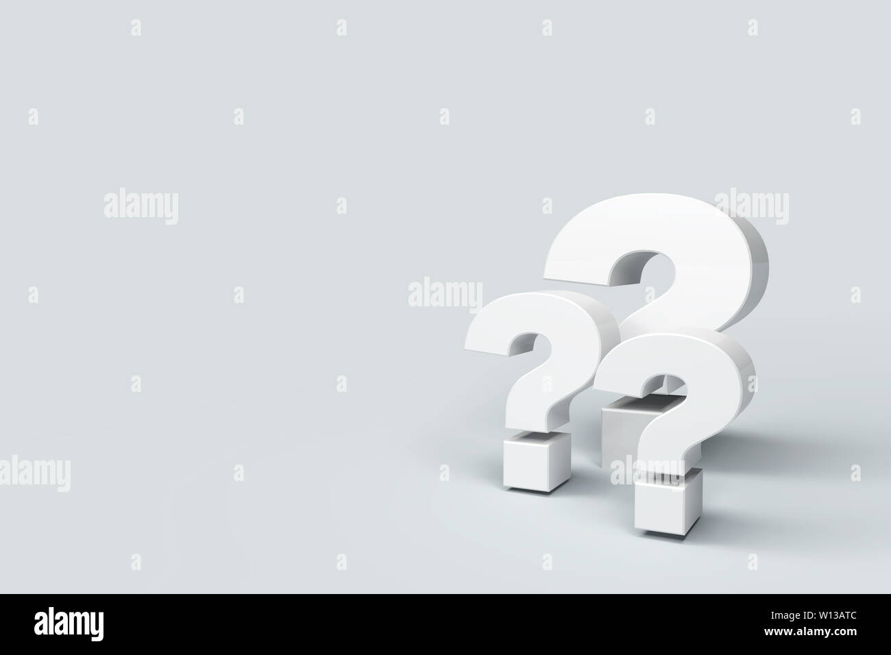 Question marks on background Stock Photo