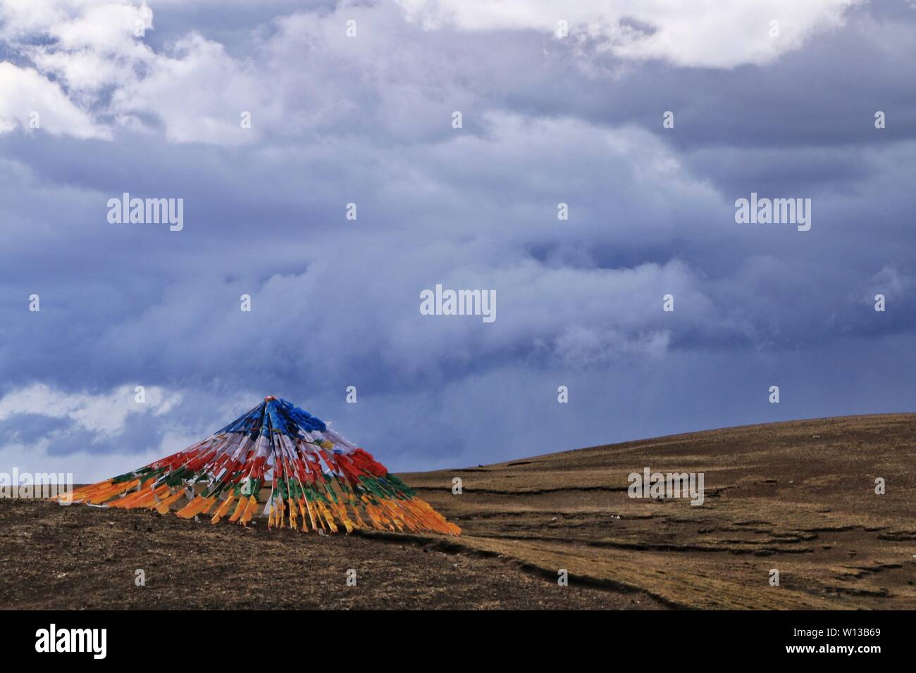 Shannan scenery in Tibet Stock Photo
