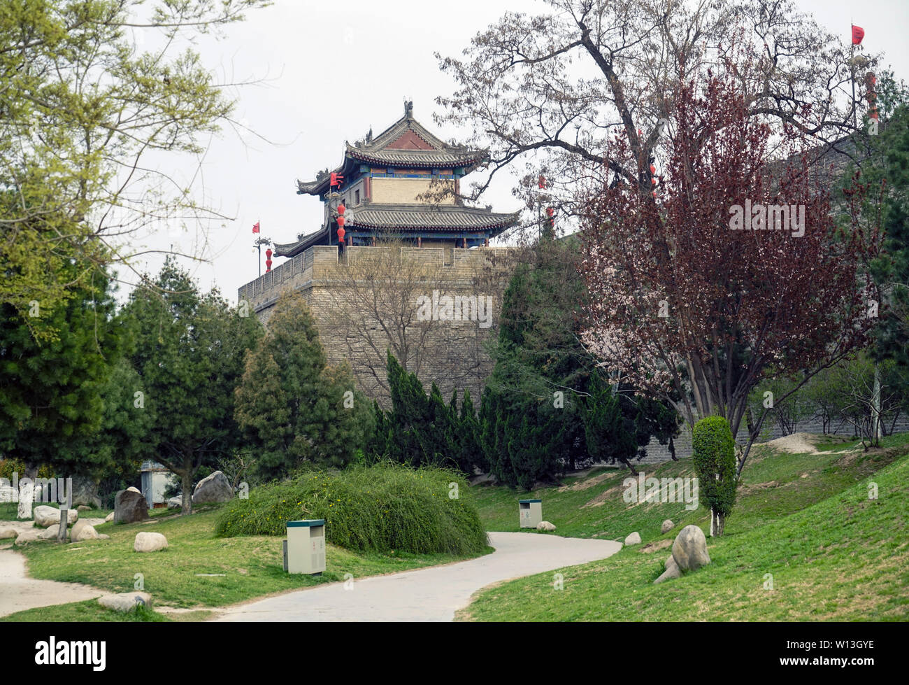 The scenery of the ancient city of Xi'an Stock Photo - Alamy