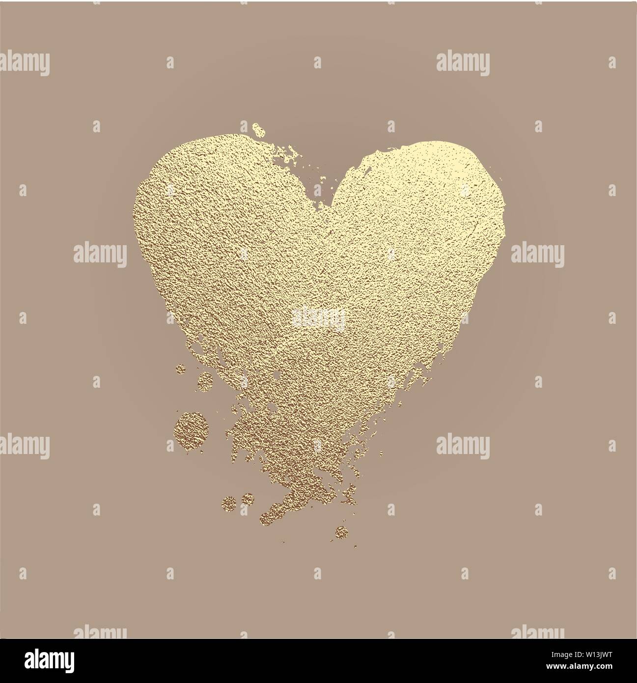 Heart gold foil glitter icon for luxury Valentine, wedding or birthday ...