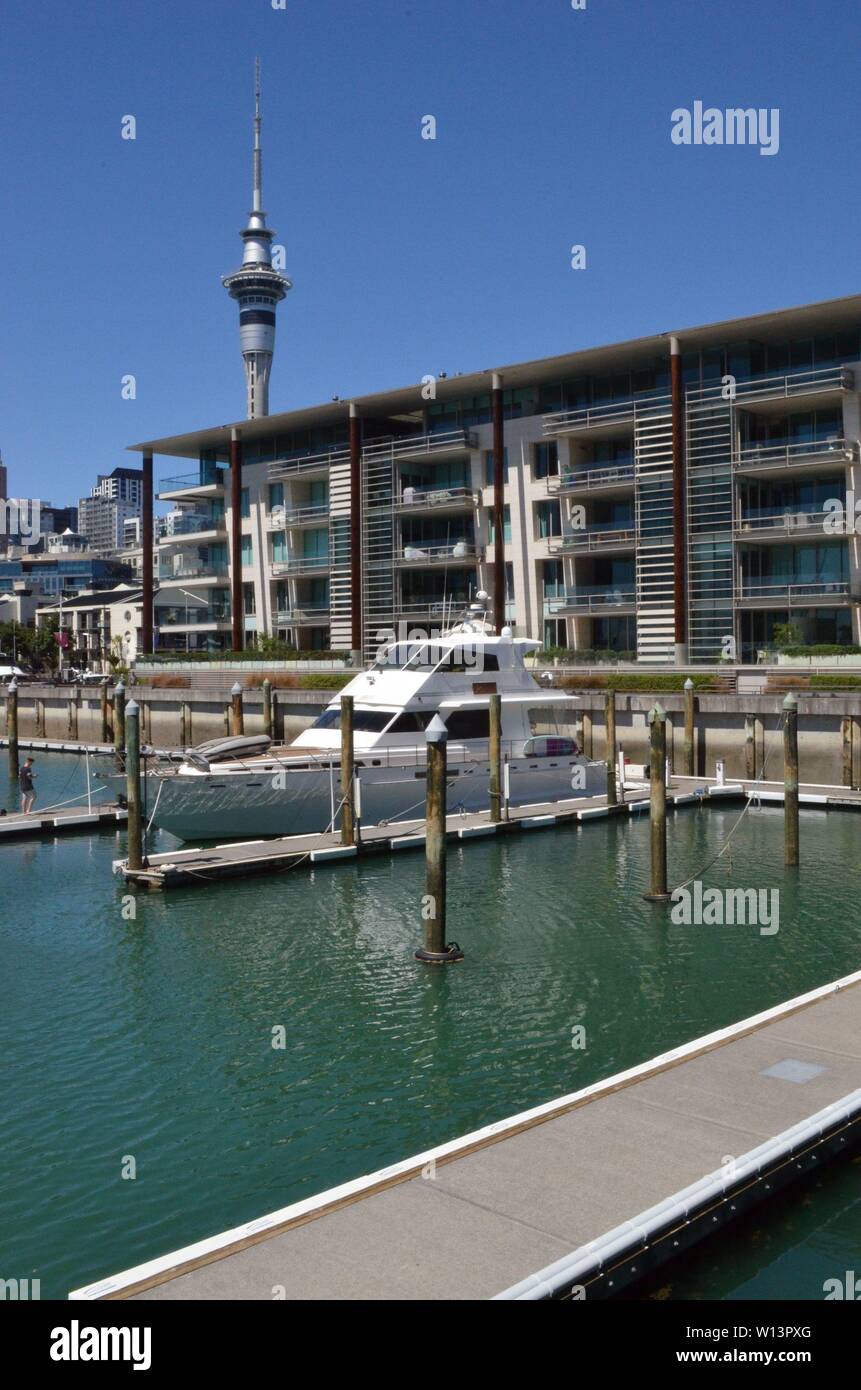 Auckland Viaduct Basin Stock Photo Alamy