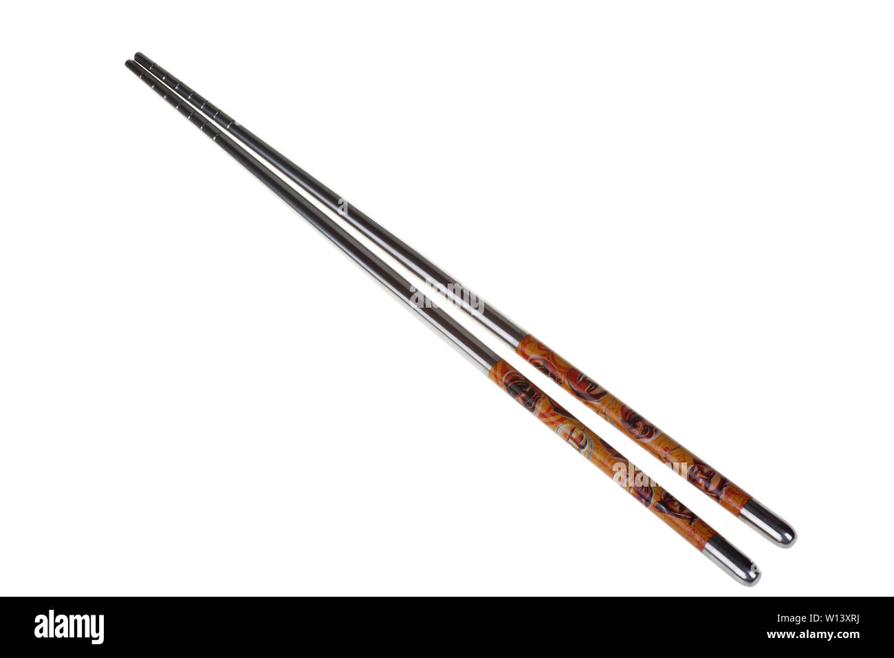 Chopsticks isolated on white background Stock Photo Alamy