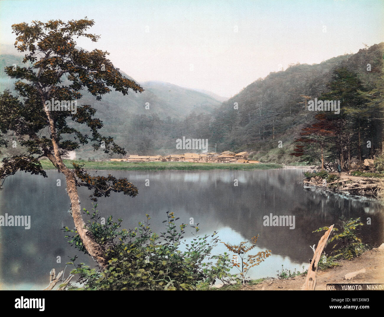 [ 1890s Japan - Yumoto Village, Japan ] — General view of Yumoto ...