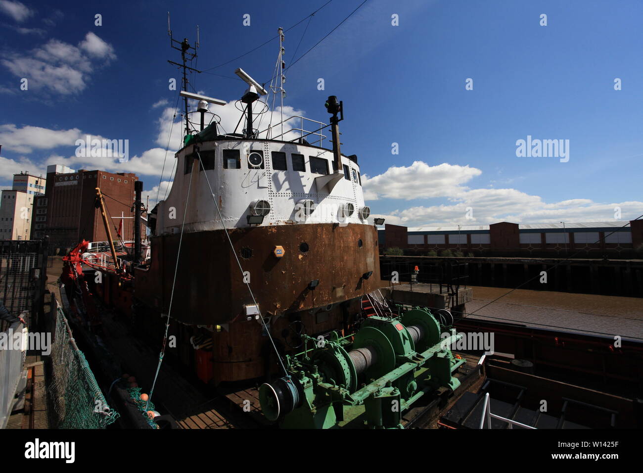 Sidewinder fishing trawler, Kingston upon Hull Stock Photo