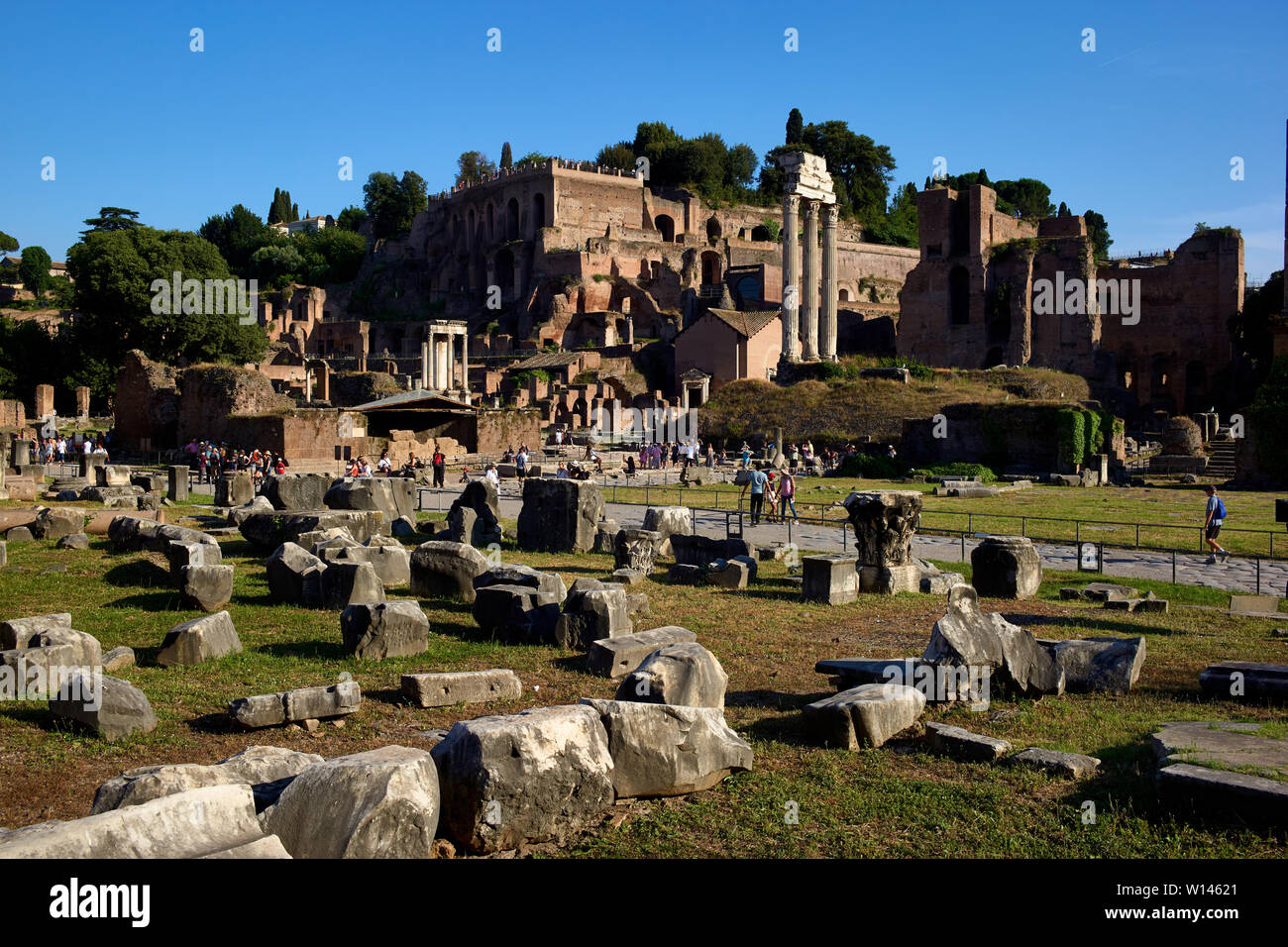 Ancient Roman forum in Rome, Italy Stock Photo - Alamy