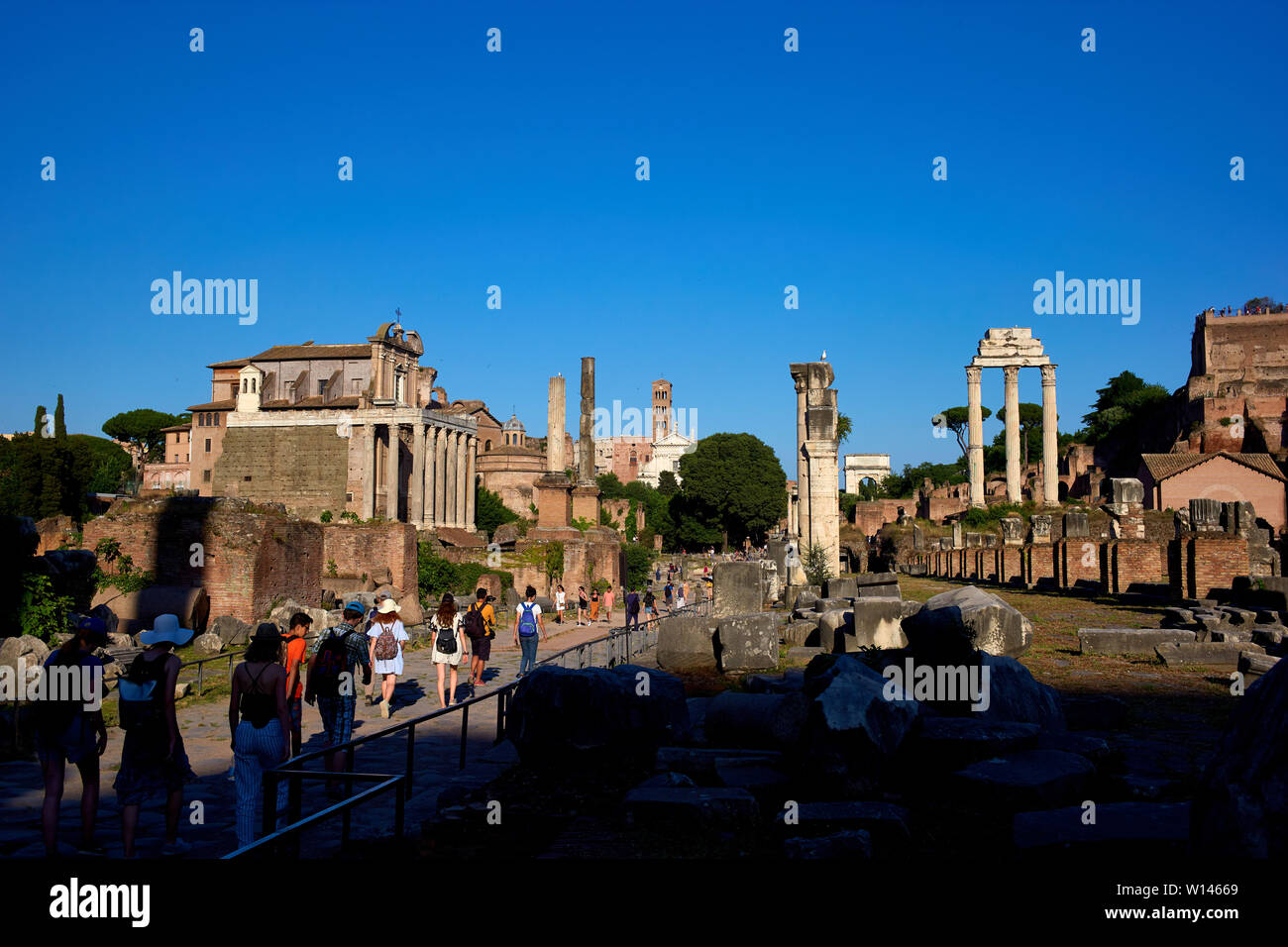 Ancient Roman forum in Rome, Italy Stock Photo - Alamy