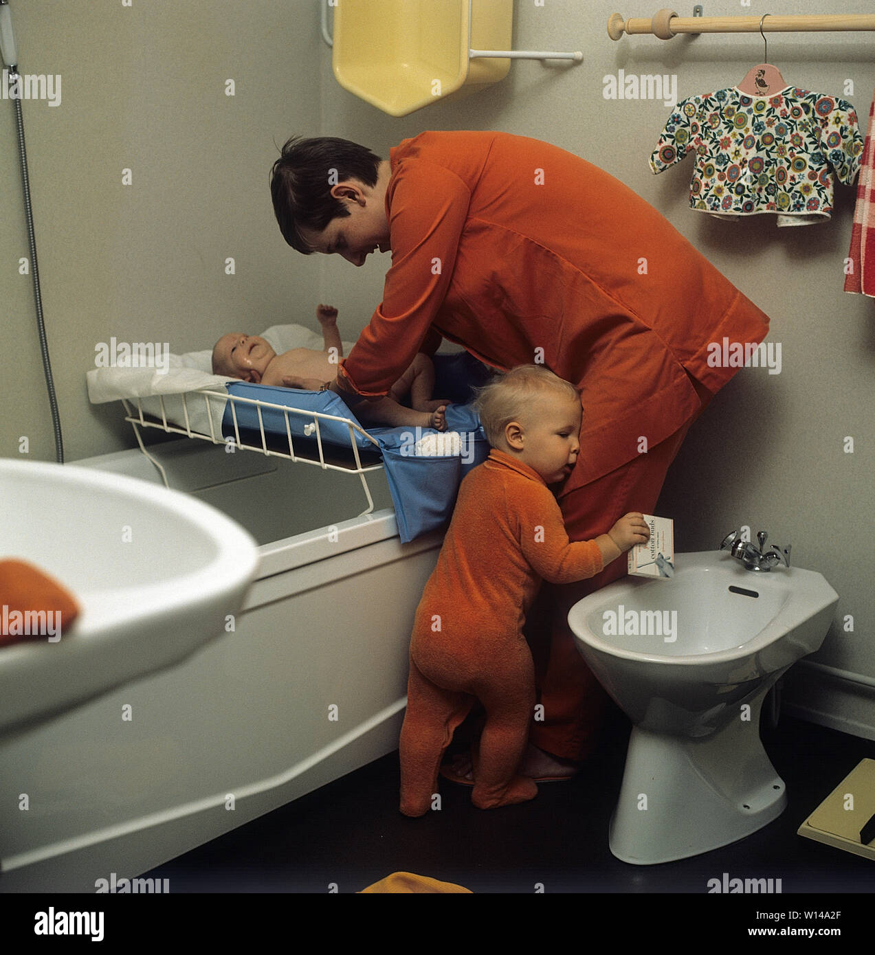standing changing table