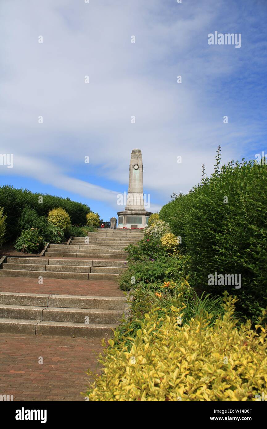 Cenotaph from BarrowInFurness Town Park. Park, Barrow Park, BarrowIn