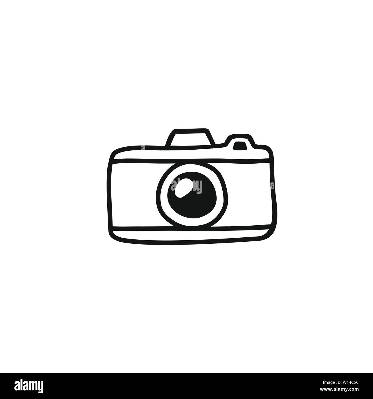 camera simple line drawing
