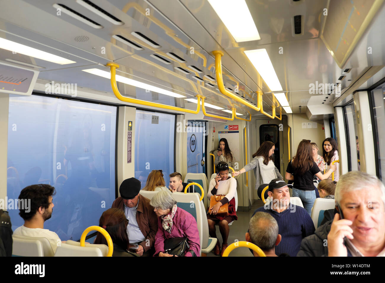 Train Porto Oporto Portugal Europe  KATHY DEWITT Stock Photo