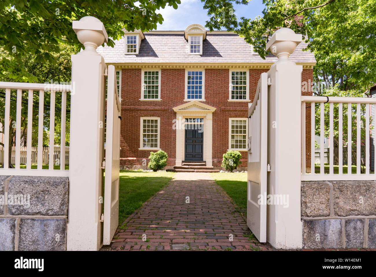 Historic Richard Derby House in Salem, Massachusetts in the Salem Maritime National Historic Site Stock Photo