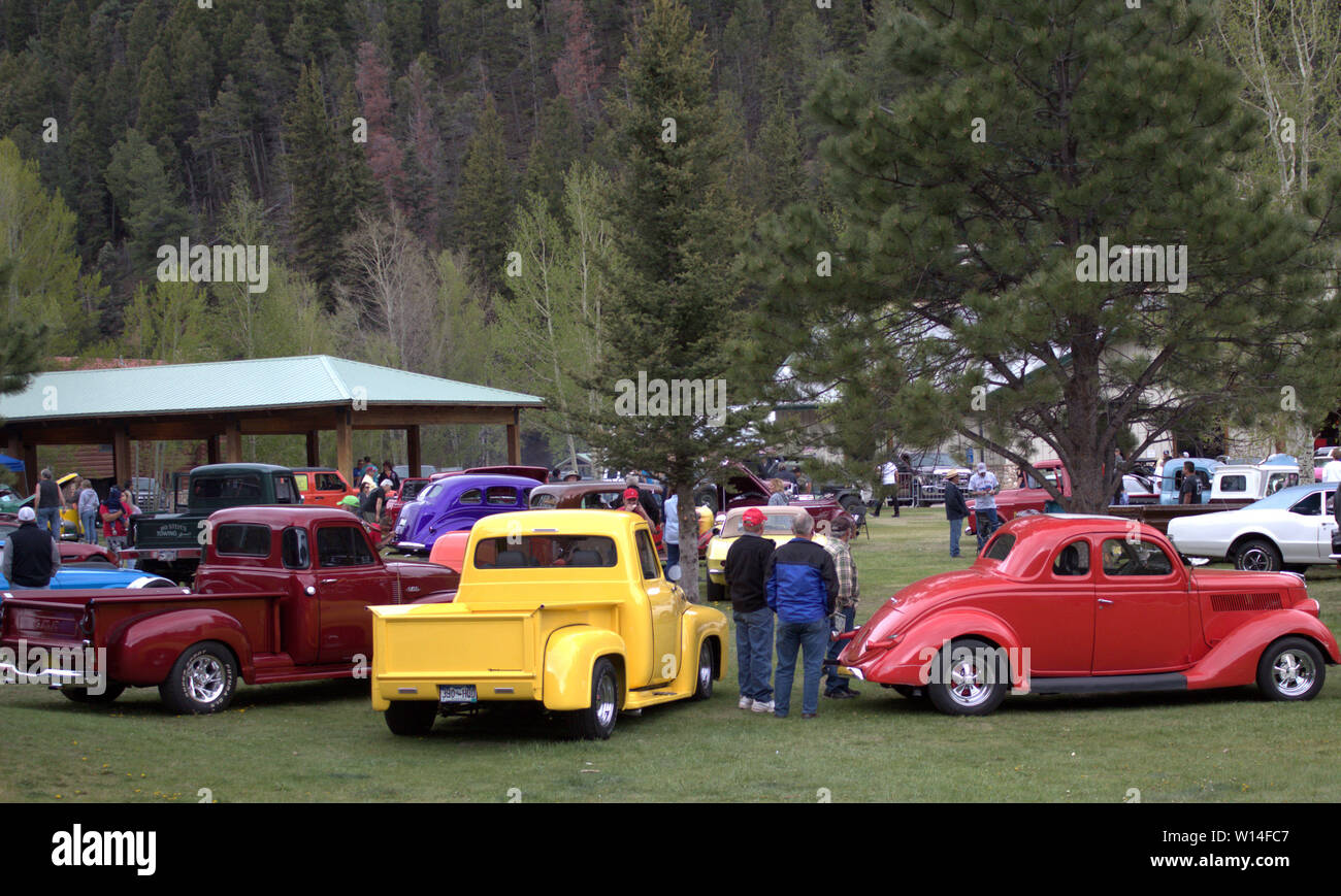 Car Show in Red River, NM Stock Photo Alamy