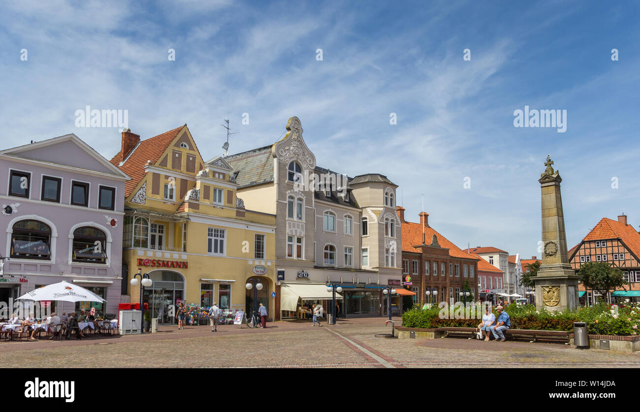 Historic buildings at the market square in Eutin, Germany Stock Photo -  Alamy