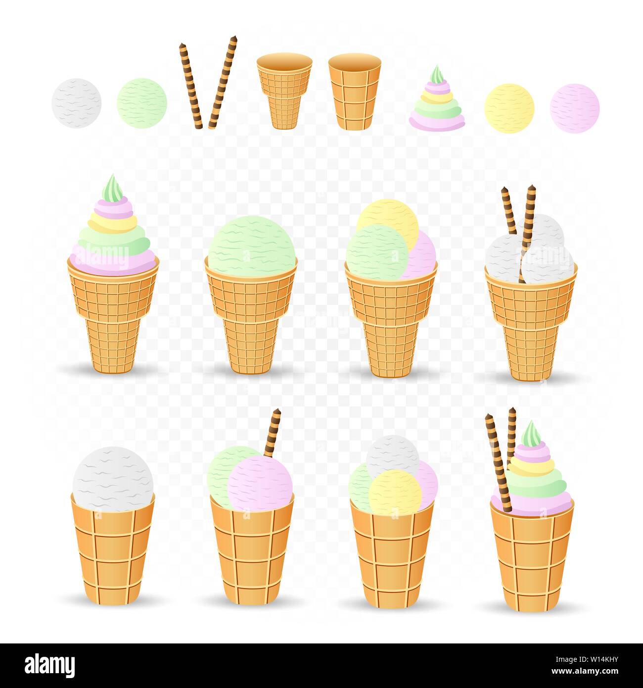 ice cream designer set Stock Vector Image & Art Alamy