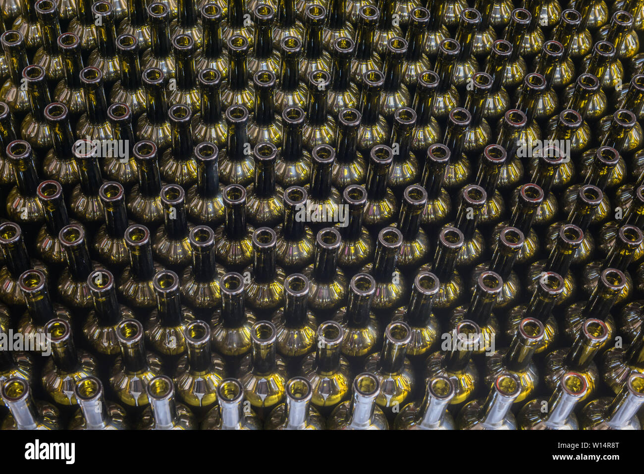 Wine bottles background, winemaking process to preparing wine for