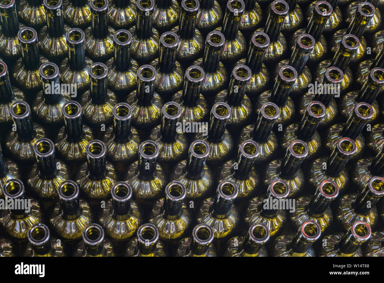 Wine bottles background, winemaking process to preparing wine for