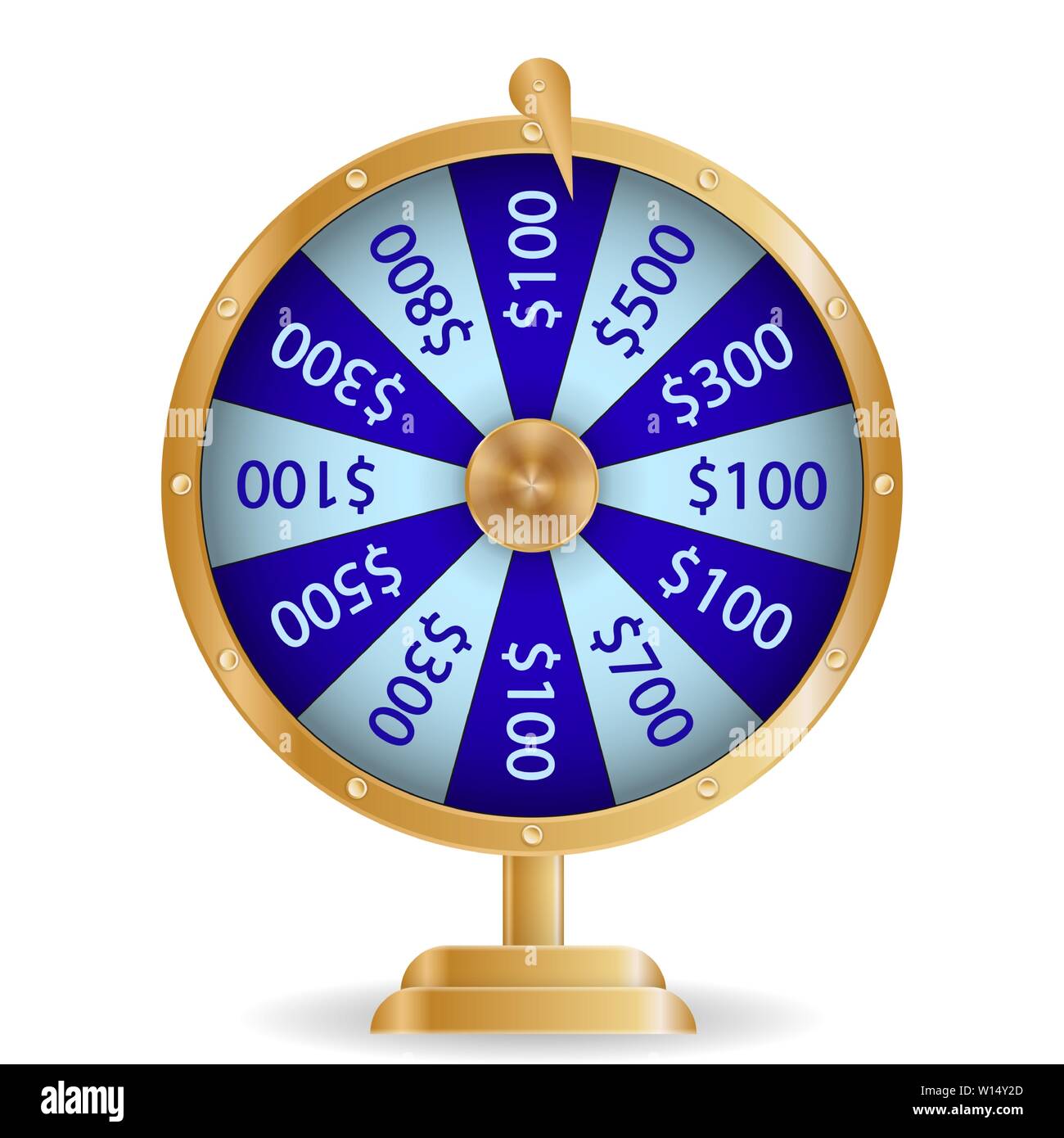 Colorful roulette wheel Chance of victory. Fortune concept. Vector Illustration Stock Vector