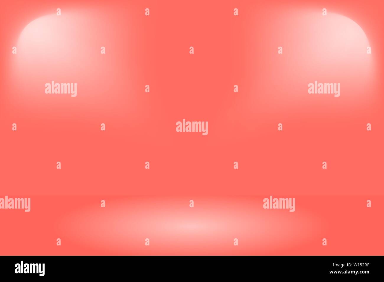 rose red background product presentation with two spotlights Stock Vector