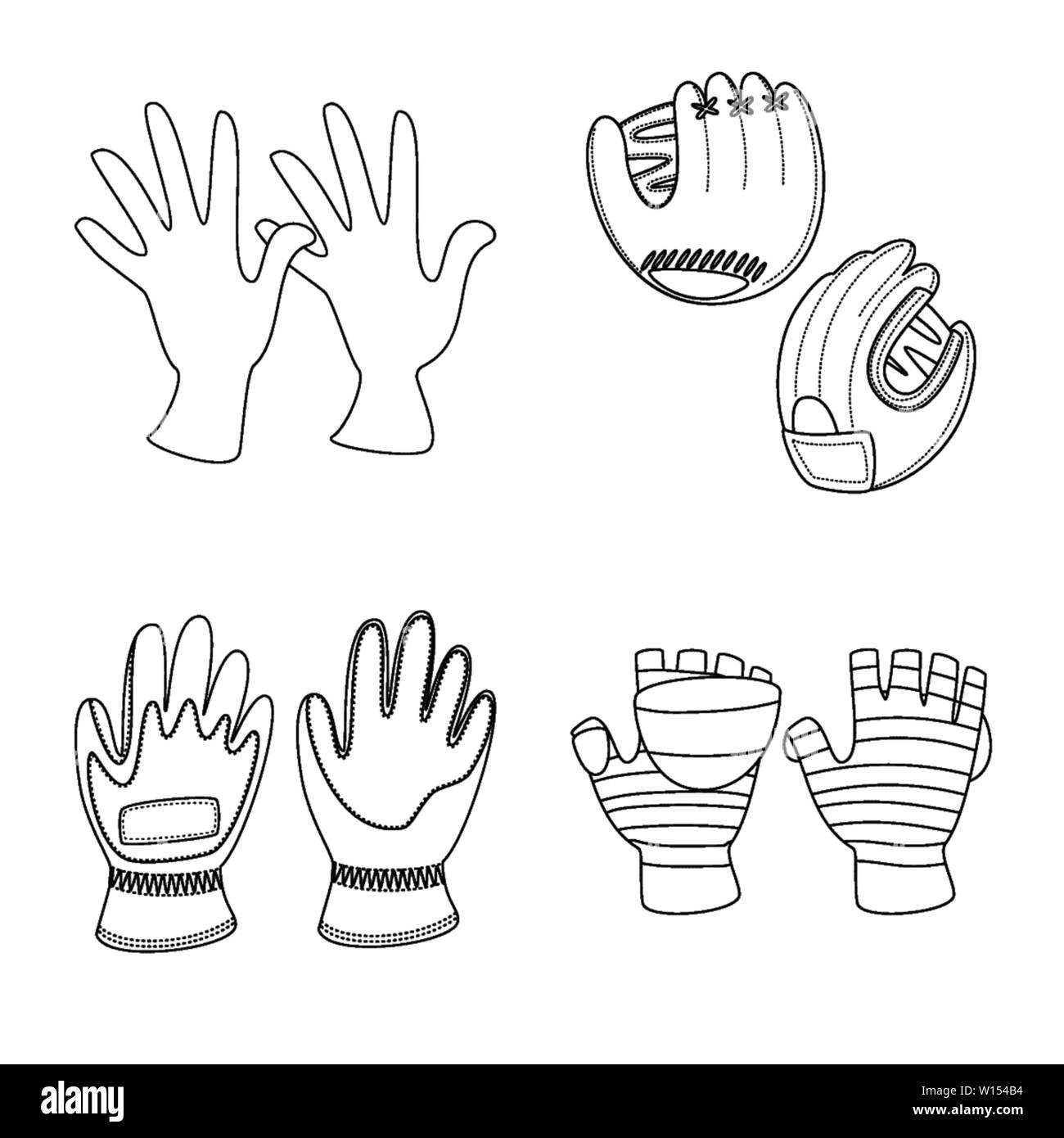 Vector illustration of accessory and style logo. Collection of accessory and distinctive vector icon for stock. Stock Vector