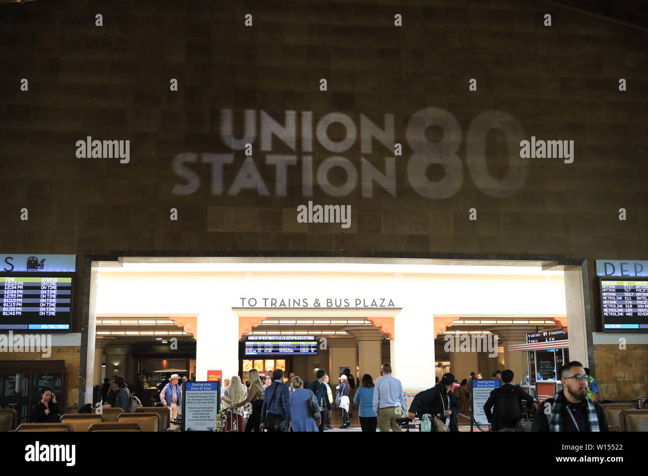 Iconic Union Station in Los Angeles turns 80 on May, 2019. The largest