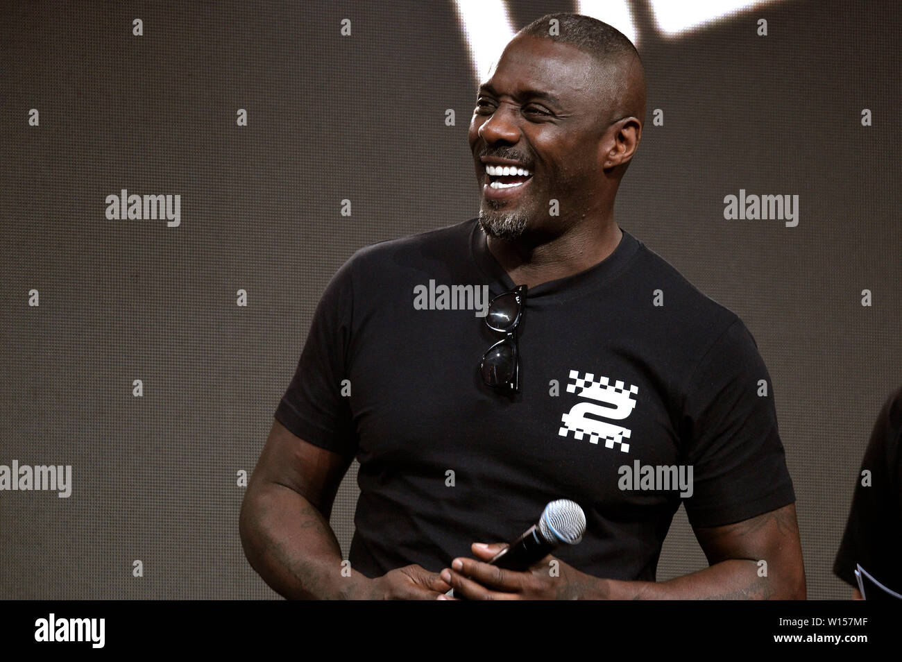 Idris Elba at the world premiere of the 3rd trailer for the movie 'Fast & Furious: Hobbs & Shaw' at the CCXP 2019 on the grounds of Koelnmesse. Koln, 27.06.2019 | usage worldwide Stock Photo