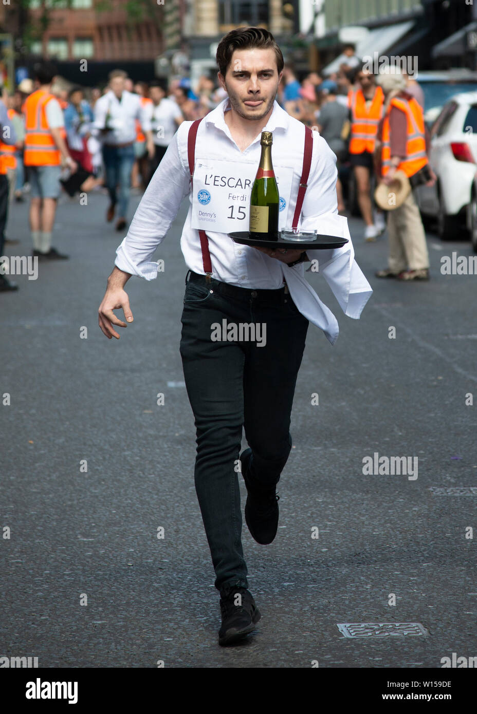 Soho Waiters Race 2019 Stock Photo Alamy