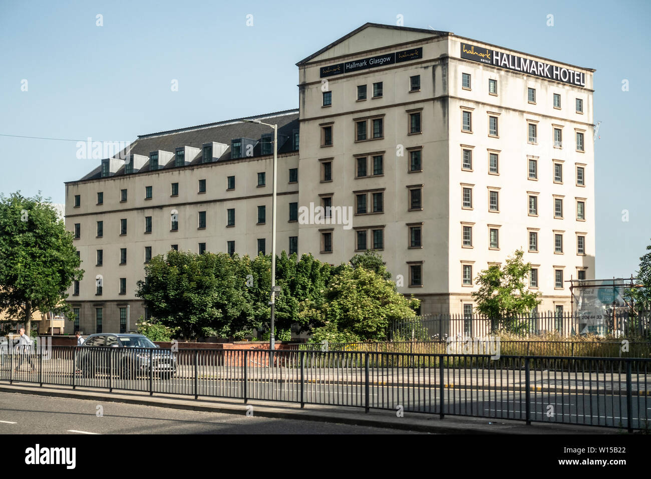 Exterior of the Hallmark Hotel, a Four Star Hotel in the Anderston area of central Glasgow, Scotland Stock Photo