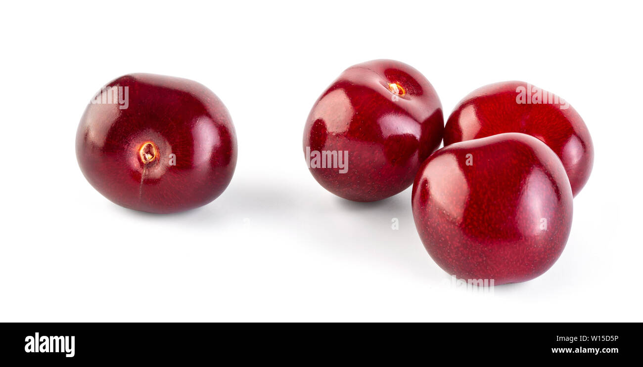 Cherry isolated on white background  with clipping path Stock Photo