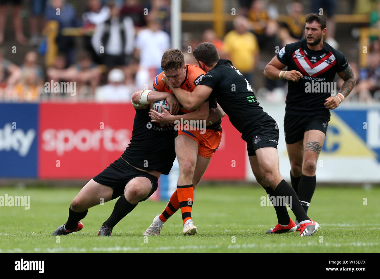 Castleford Tigers' Jake Trueman during the Betfred Super League match at the Mend-A-Hose Jungle, Castleford. Stock Photo