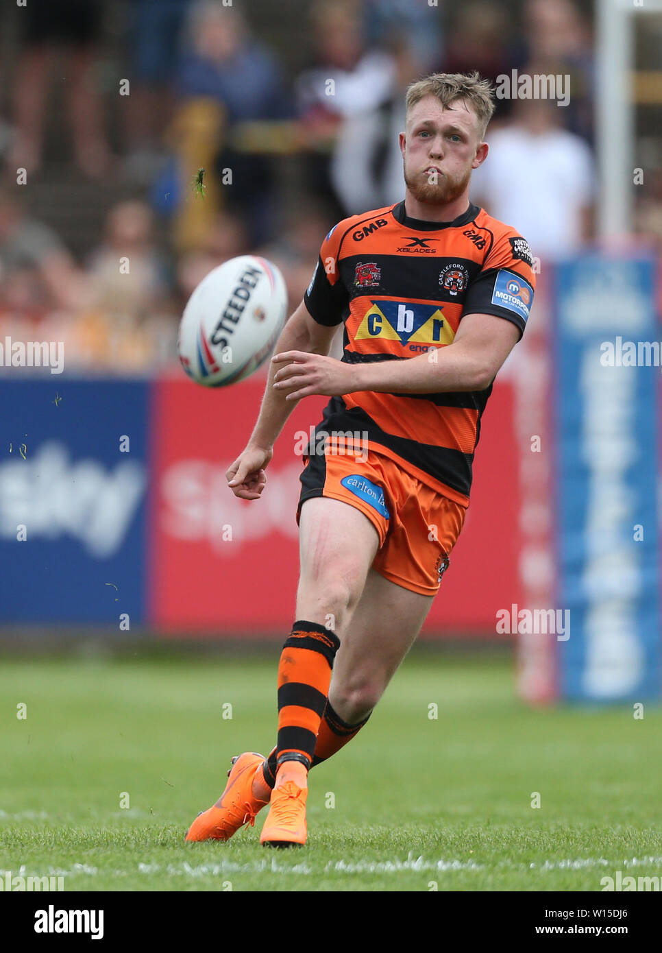 Castleford Tigers' Cory Aston during the Betfred Super League match at the Mend-A-Hose Jungle, Castleford. Stock Photo