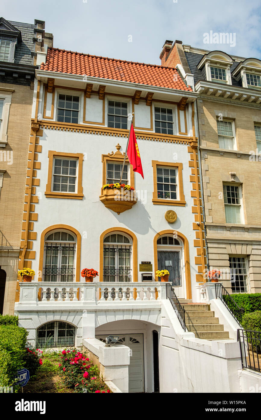 Embassy of Kyrgyzstan, 2360 Massachusetts Avenue NW, Washington DC Stock Photo