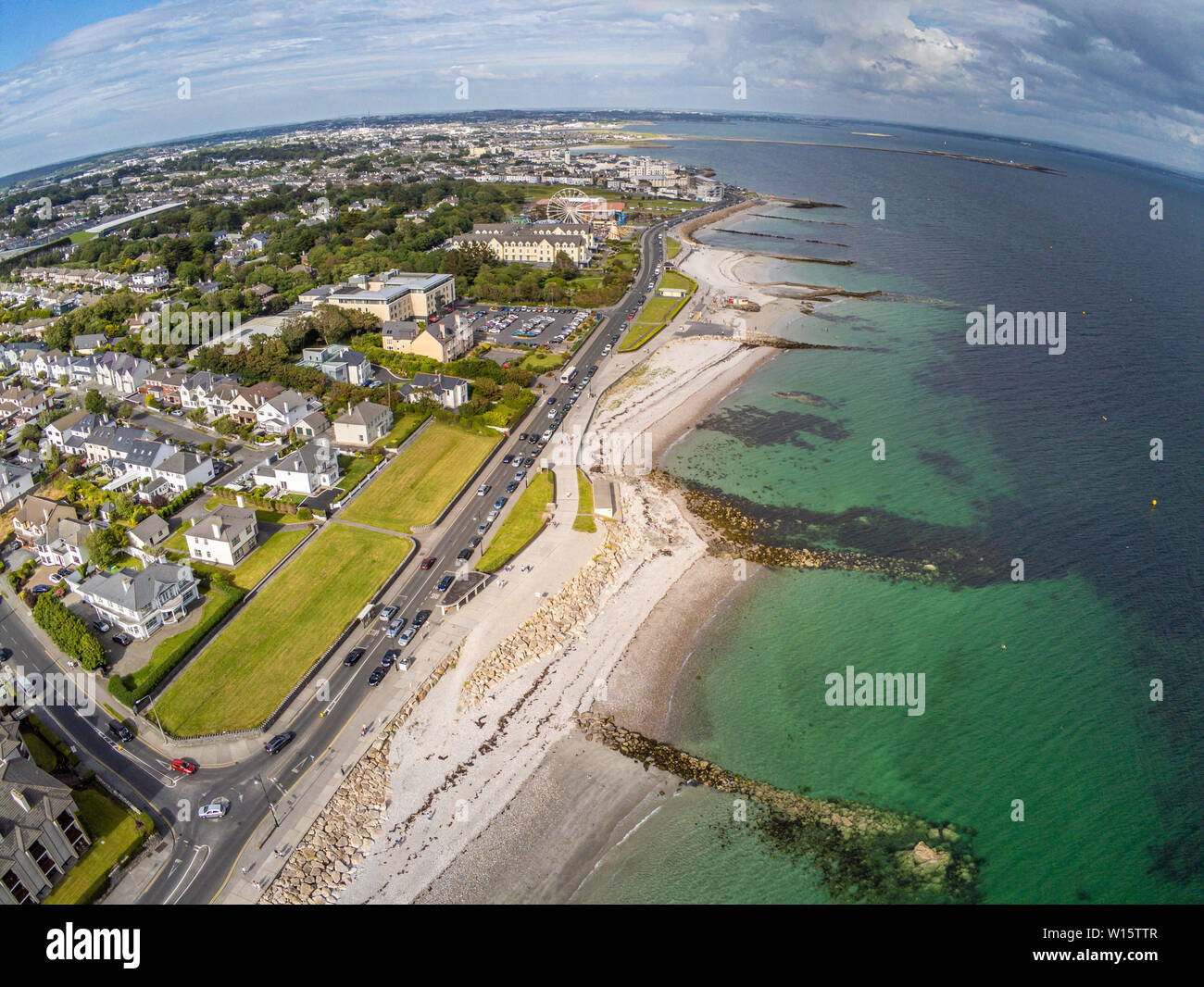 Aerial view of Salthill beach, Galway, Ireland Stock Photo Alamy