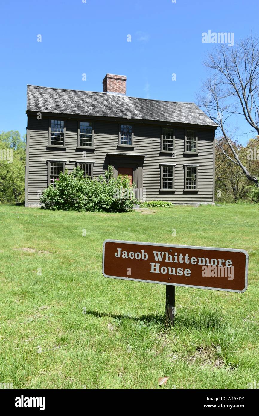 The Minuteman National Historic Park in Concord, Massachusetts Stock